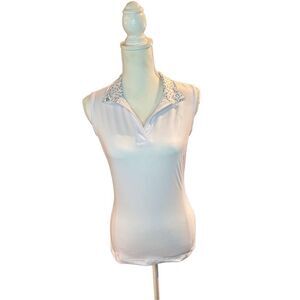 HKM XS Sleeveless Polo with Equestrian Flair